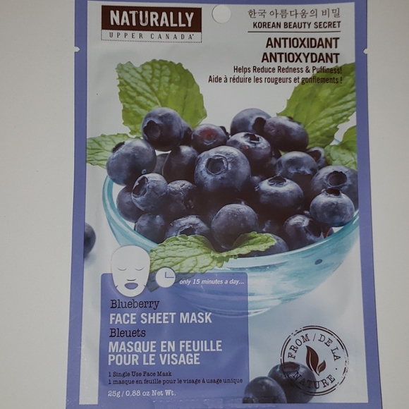 Naturally Upper Canada Single Use Face Sheet Masks - Avocado - Picture 10 of 11